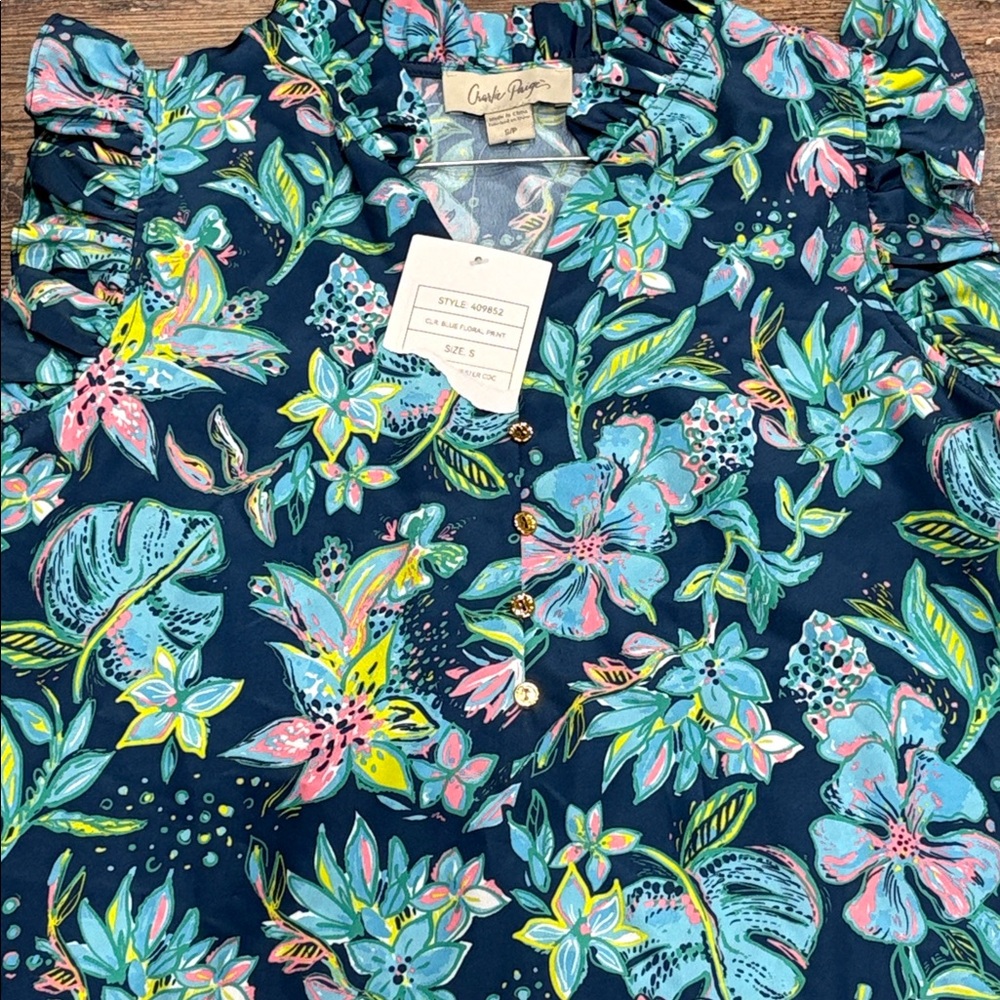 NWT Charlie Paige Floral Sleeveless Dress - Picture 2 of 4